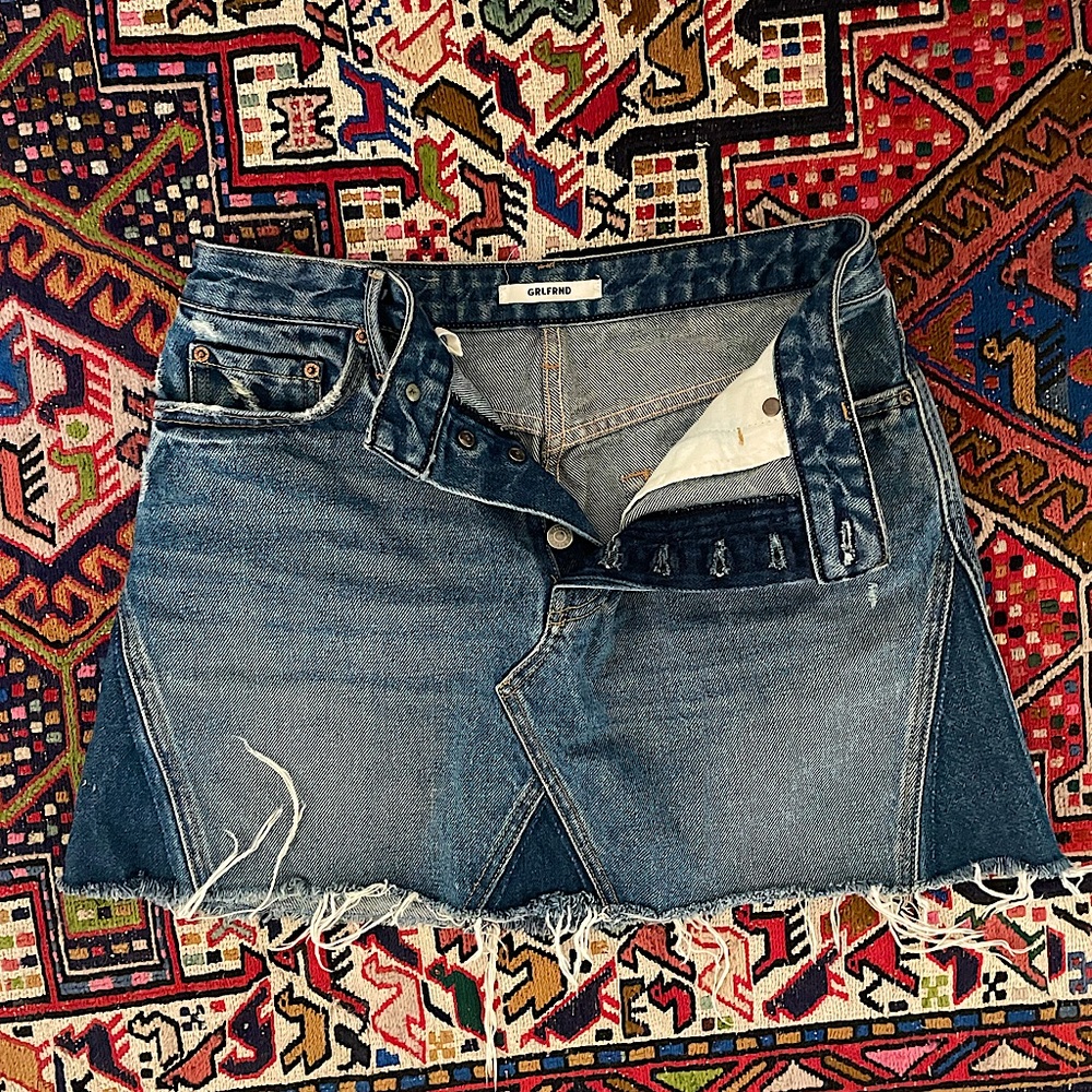 GRLFRND Denim mini skirt